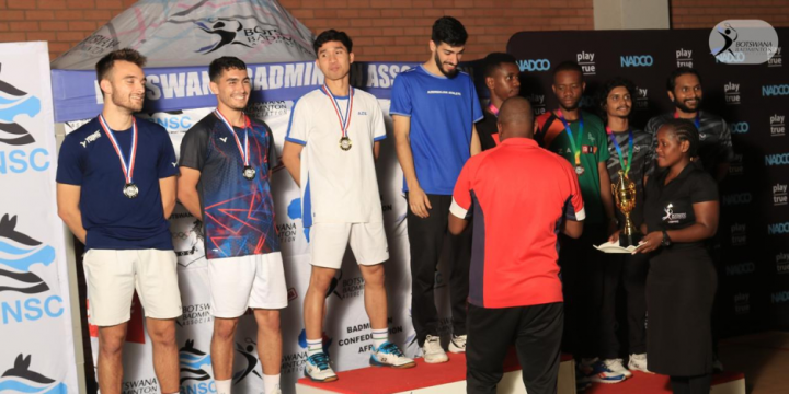 Azerbaijani badminton players win six medals at Botswana International 2024