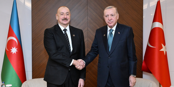 President of Azerbaijan Ilham Aliyev met with Turkish President Recep Tayyip Erdogan in Bishkek