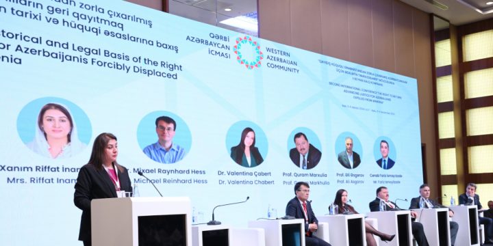 Bakıda Ermənistandan zorla çıxarılmış azərbaycanlıların geri qayıtmasının hüquqi əsasları mövzusunda panel sessiyası keçirilib