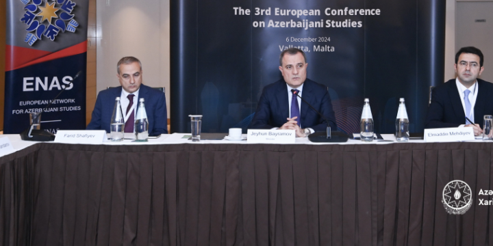 Jeyhun Bayramov briefs participants of 3rd European Conference on mine threat in Karabakh