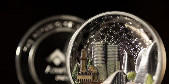 Unique silver coin dedicated to Baku by AzerGold CJSC