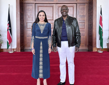 Leyla Aliyeva meets with Kenyan President