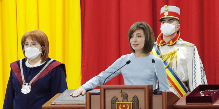 Sandu takes office as Moldova’s president for her second term