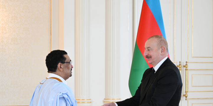 President Ilham Aliyev received credentials of incoming ambassador of Mauritania