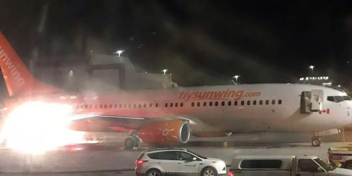 Air Canada flight catches fire during rough landing at Halifax airport