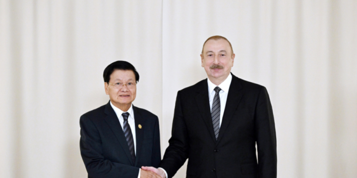 President Ilham Aliyev extends national holiday greetings to Lao counterpart