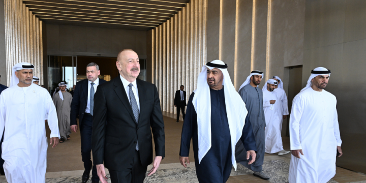 President Ilham Aliyev arrived in United Arab Emirates for working visit