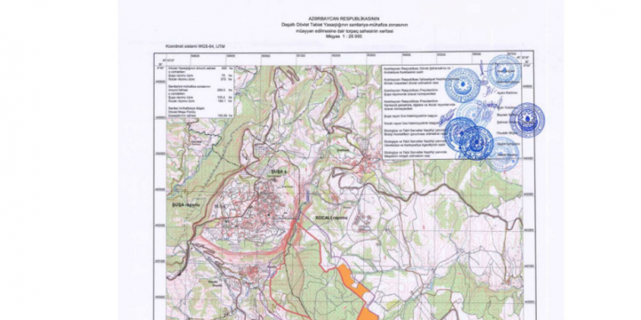 Daşaltı Dövlət Təbiət Yasaqlığının sanitariya-mühafizə zonası təsdiqlənib