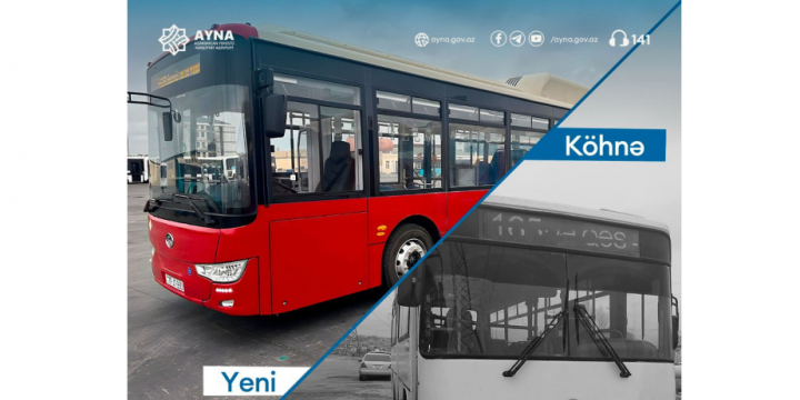 Paytaxtın daha bir marşrutunun avtobusları yenilənir