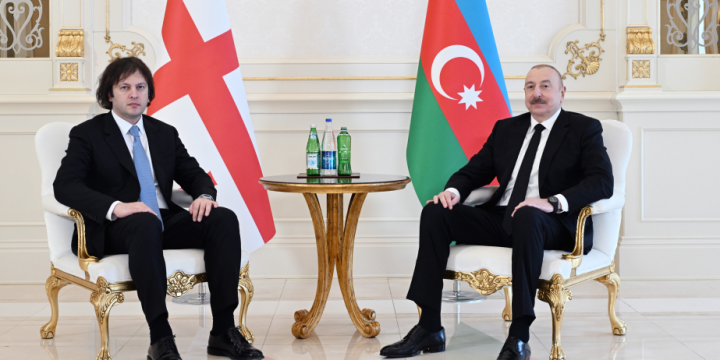 President Ilham Aliyev’s one-on-one meeting with Georgian Prime Minister Irakli Kobakhidze started