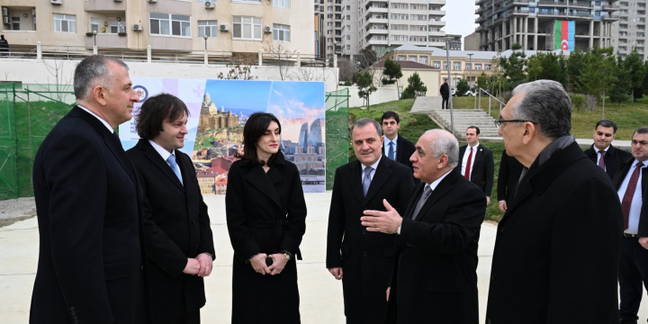 Gürcüstanın Bakıdakı səfirliyinin yeni binası üçün ayrılmış torpaq sahəsinə baxış keçirilib