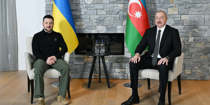 President of Azerbaijan Ilham Aliyev met with President of Ukraine in Davos