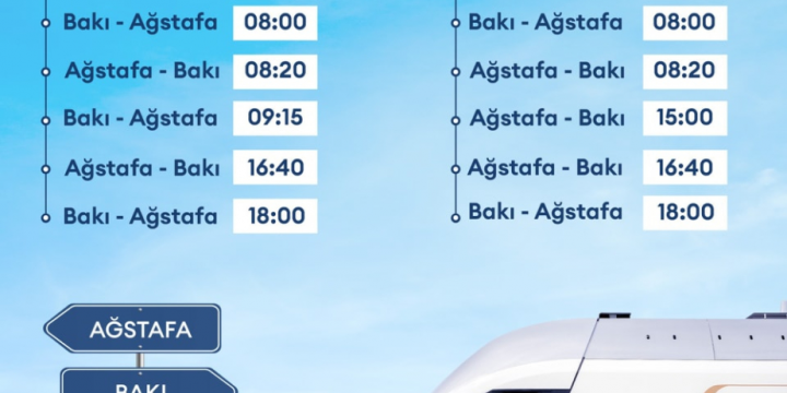 ADY Bakı-Ağstafa-Bakı marşrutu üzrə əlavə qatar reysləri təyin edir