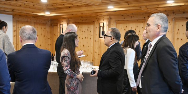 Leyla Aliyeva attends event during World Economic Forum in Davos