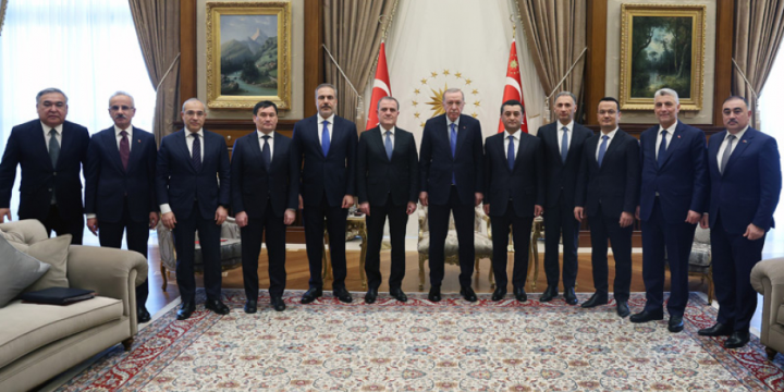 President Erdogan receives participants of Türkiye-Azerbaijan-Uzbekistan trilateral meeting