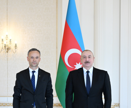 President Ilham Aliyev received credentials of incoming ambassador of Lithuania to Azerbaijan