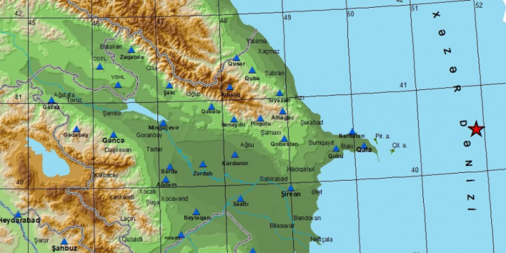 Magnitude 3.1 quake jolts Caspian Sea