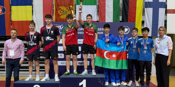 Azerbaijan’s table tennis players bag bronze in Croatia