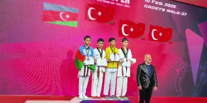 Azerbaijani junior taekwondo fighter grabs silver in Türkiye