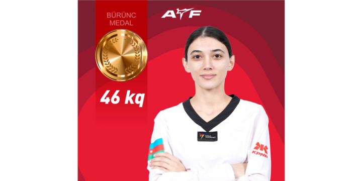 Azerbaijani female taekwondo fighter grabs bronze in Türkiye