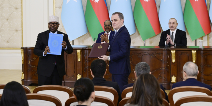 Ceremony held to exchange documents signed between Azerbaijan and Somalia