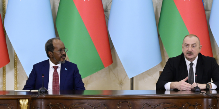 Presidents of Azerbaijan and Somalia made press statements