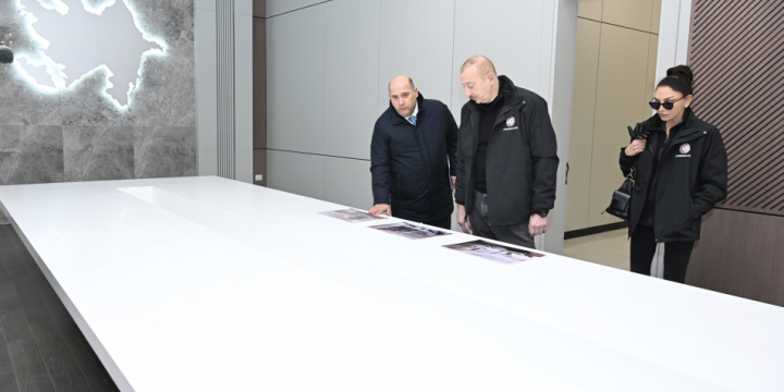 President Ilham Aliyev examined construction progress at Aghdam Mugham Center