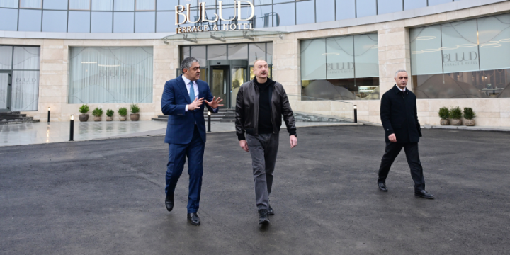 President Ilham Aliyev attended opening of Bulud Hotel in Khankendi