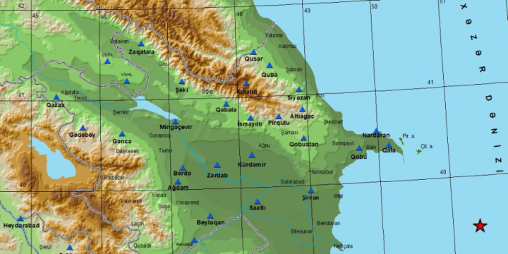 Magnitude 3.1 earthquake hits Caspian Sea