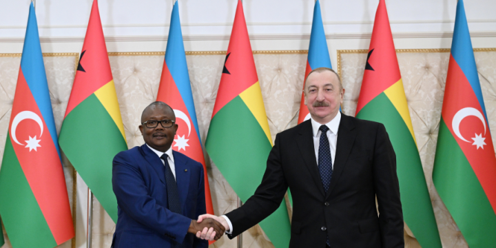 President of Azerbaijan Ilham Aliyev and President of Guinea-Bissau Umaro Sissoco Embaló made press statements