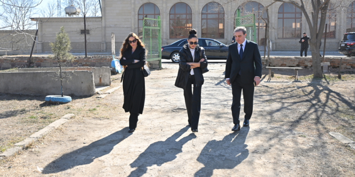 First Vice-President Mehriban Aliyeva reviewed reconstruction of Ganja city secondary school No.37