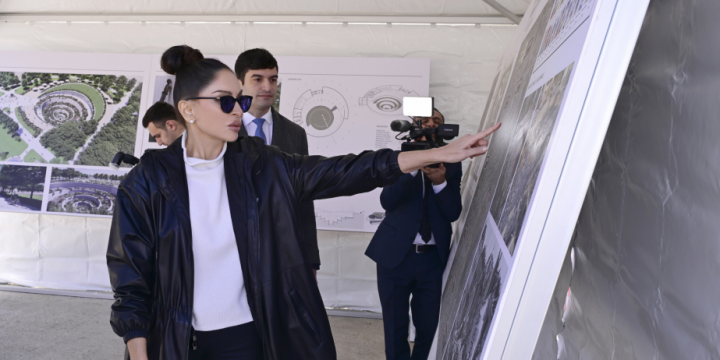 First Vice-President Mehriban Aliyeva reviewed Ganja Memorial Complex project