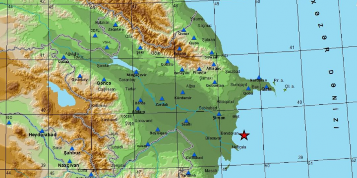 Earthquake strikes Caspian Sea