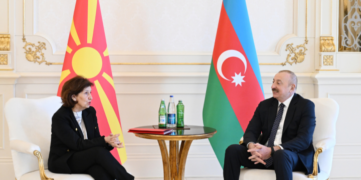 President of Azerbaijan Ilham Aliyev held one-on-one meeting with President of North Macedonia 