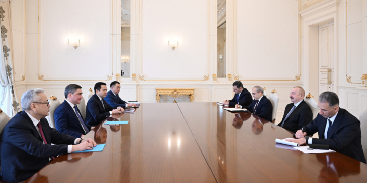 President Ilham Aliyev received Prime Minister of Kazakhstan Olzhas Bektenov