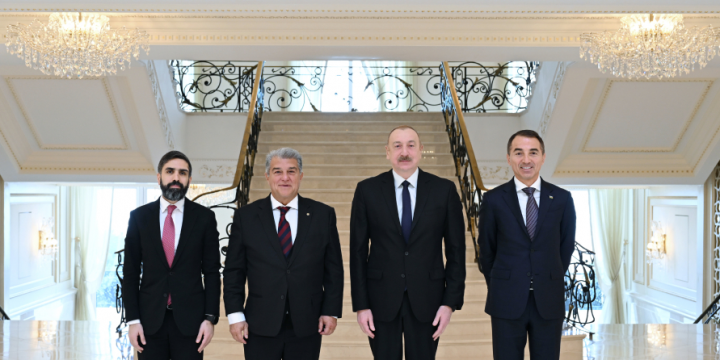 President Ilham Aliyev received President of FC Barcelona
