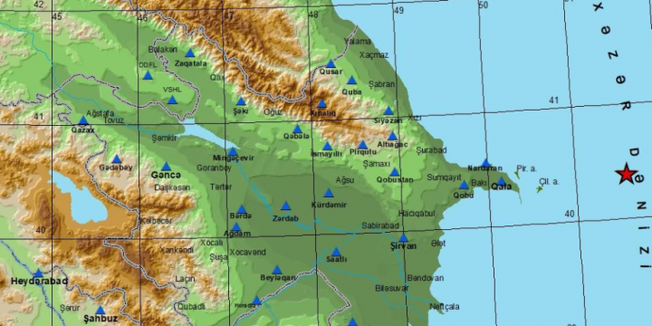 Magnitude 3.1 quake strikes Caspian Sea