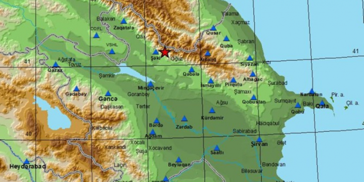 Azərbaycanda zəlzələ qeydə alınıb
