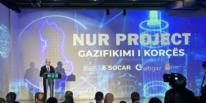 Azerbaijan’s Energy Minister attends presentation of “Nur” project –gasification of Korça city