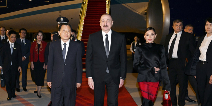 President of Azerbaijan Ilham Aliyev arrived in China for state visit