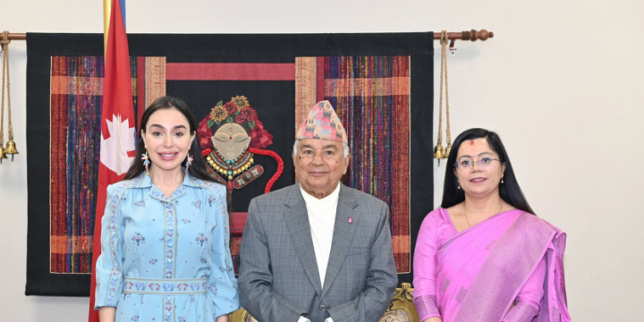 Leyla Aliyeva meets with Nepalese President Ramchandra Paudel