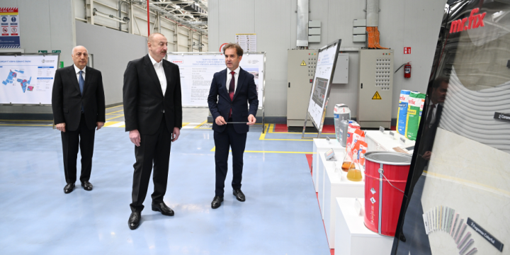 President Ilham Aliyev inaugurated several facilities in Sumgayit Chemical Industrial Park