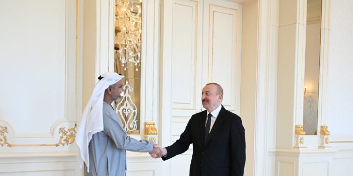 Prezident İlham Əliyev Birləşmiş Ərəb Əmirliklərinin iş adamlarından ibarət nümayəndə heyətini qəbul edib