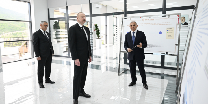 Prezident İlham Əliyev “Azərişıq” ASC-nin “Xocalı” yarımstansiyasının və Rəqəmsal İdarəetmə Mərkəzininin açılışında iştirak edib
