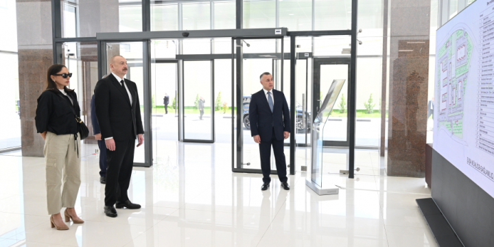 Prezident İlham Əliyev və Birinci xanım Mehriban Əliyeva Şuşa Müalicə-Sağlamlıq Mərkəzinin açılışında iştirak ediblər