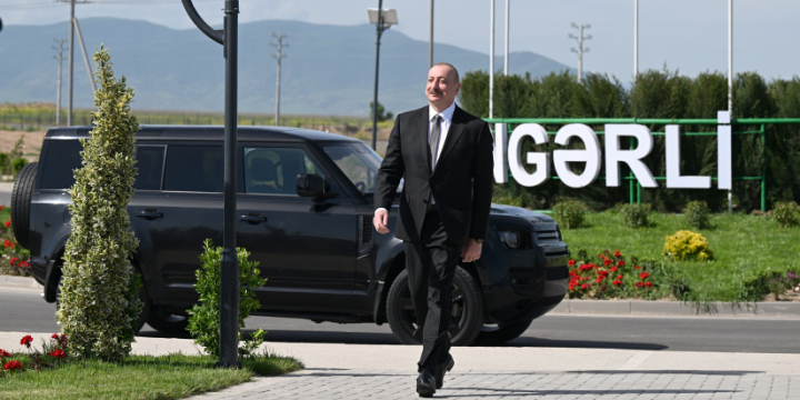 President Ilham Aliyev attended opening of first phase of Kangarli Village in Aghdam District