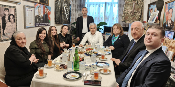 Leyla Aliyeva and Arzu Aliyeva visit Polad Hashimov’s home
