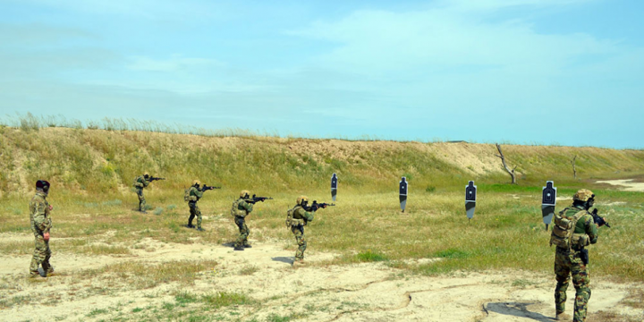 Azerbaijani Army holds military combat operations drill