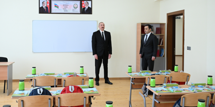 President Ilham Aliyev attended inauguration of “Talistan” Lyceum in Ismayilli city