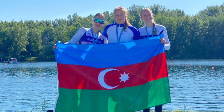 Azerbaijan’s female rower shine with two golds at Regatta Bratislava 2025